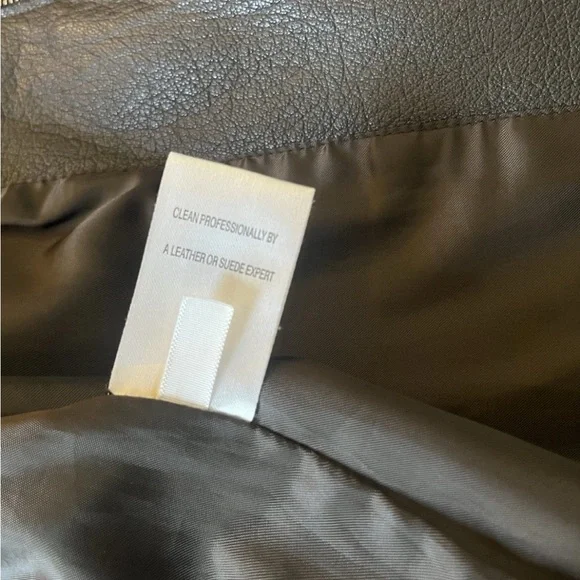 Calvin Klein Leather Moto Jacket Small - Picture 7 of 12